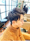 アップバングツーブロスタイル