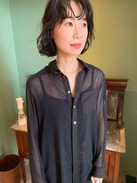 トップヘアーヒルズ 安城(TOP HAIR HILLS)&nbsp;大人パーマボブ　オシャレ×少し甘さとニュアンスを/前髪パーマ