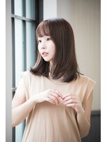 カリン 横浜店(carin) 【carin横浜】暗めカラー/大人ガーリー/鎖骨ミディアム/艶カラー