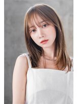LIBERTE銀座　シースルーバング×ナチュラルブラウン
