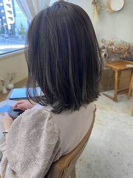 マロウ(mallow) 《花屋併設》カーキアッシュ/冬カラー@20代30代40代