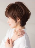 ショートボブ 大人可愛い 美シルエット 青山 表参道 30代40代