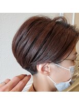 エミュー ラ ピエス(emu la piece)&nbsp;ハンサムショート/刈り上げ/こっくりカラー/艶感/うる艶髪