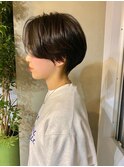 マッシュショート/前髪なしショート/ハンサムショート