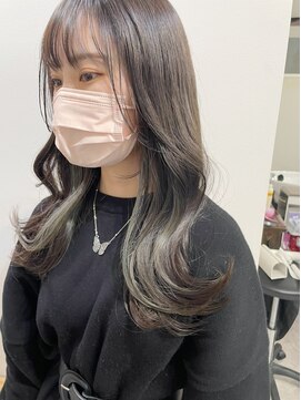 グーフィートーキョー 銀座(Goofy Tokyo) イヤリングカラー/マットグレー/インナーカラー韓国風/697