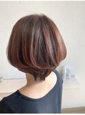 骨格補正ショートボブ