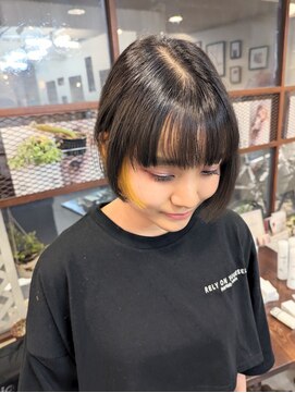 ヒカリス 東三国(HIKARIS) 笑顔溢れるミニボブ/ボブ/インナーカラー