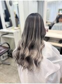 エクステ×バレイヤージュ☆ダメージレスハイトーンカラー