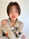 ウルフショート/前髪パーマ/耳掛けショート