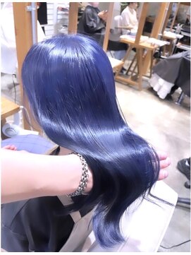 モアナバイヘッドライト 小田原店(Moana by HEADLIGHT) Moana【小田原】#ネイビーブルー#髪質改善#艶カラー