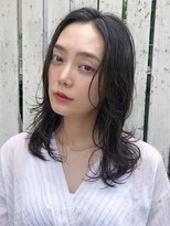 スーハ 恵比寿(SUUHA)&nbsp;セミウェット小顔フレームフェイスレイヤー＆ゆるパーマスタイル