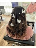 マタニティフォト用ヘアセット