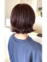 ヘアメイク アリエス 岩切店(HAIR MAKE aries)&nbsp;テラコッタブラウン外ハネボブ【岩切】