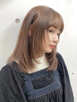 シーン(seen)&nbsp;【オリーブベージュ】小顔前髪くびレイヤーカットグレージュ