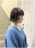くしゃっとボブパーマ