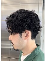 センターパートスパイラルパーマシャドウパーマニュアンスパーマ