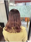 グラデーションカラー ピンクベージュ