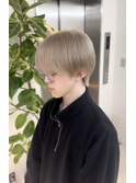 メンズ ダブルカラー ホワイトベージュ