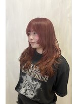 リルーム(re-room)&nbsp;レイヤーカット × ピンクカラー