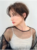 ショートおくれ毛美髪くびれヘア_F0229
