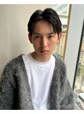 MEN’S HAIR/ブルーブラック/フェザーパーマ/三宮/元町/居留地