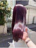 【関日葉里】ブリーチなしダブルカラー"カシスピンク"
