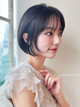 アフロート エル 錦糸町(AFLOAT L) 30代40代大人かわいい前髪ありの前下がりショートで絶壁解消!