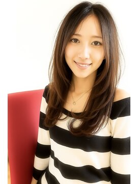 ラナ 天神今泉(Lana) ロング顔まわりのレイヤースタイル