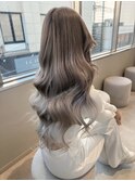 【稲永麻衣】コリエク+羽エクステ+ロングヘア+ブリーチ+韓国ヘア