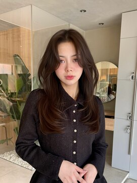 ミンクス 原宿店(MINX) グレージュブルージュ艶髪スタイル小顔ヘアレイヤーカット