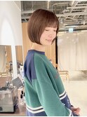 丸み×コンパクト 大人可愛いボブ