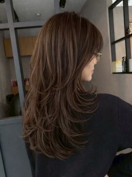 エトワ 中央店(etoi) 大分韓国かき上げレイヤーカット大人レイヤー顔まわりレイヤー