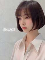 アンラセ(enlace)&nbsp;【艶髪】ストレートボブレイヤーボブ前下がりボブ