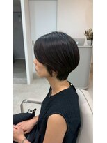 レイネ 人形町(Rayne') ダークパープル/ナチュラルショート/夏のヘアアレンジ/人形町