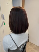イチパーセント 横浜(1%) ダークパープル/ナチュラルショート/夏のヘアアレンジ/横浜