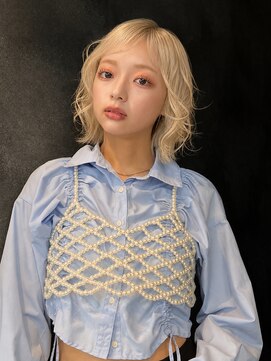 リミットバイアフィナー 大宮店(limit by Afinar) 大人ガーリーなレイヤーボブ×ブロンドヘア