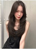 《CODE.LINE》束感レイヤーカットミディアムロング