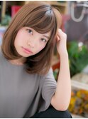 ■大人可愛い前下がりナチュラルボブ7-16★上尾20代30代40代!