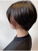 ショートボブ/インナーピンクベージュ