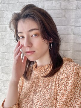 オロ(ORO) 【ORO】かきあげ前髪のセミディスタイル 益子