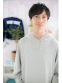 毛流れで魅せる☆黒髪グレージュナチュラルショートa1
