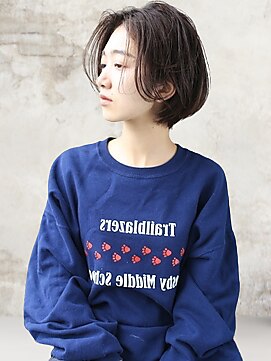 ヘアーアンジェ 南矢野目店(Hair ange) 【イルミナカラー×髪質改善TR】耳かけショートスタイル