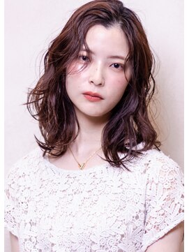 コルテヘアー(corte.hair) ミディアムニュアンスパーマ