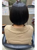 丸みボブ×艶髪