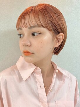 サンド クリア 横浜本店(sand clear) オレンジカラー×ショート