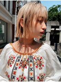 【恵比寿ro-ro】イルミナxベージュカラーボブ