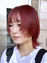 ゴーズゴー 吉祥寺(e)店(go s go)&nbsp;赤髪/ウルフ女子/吉祥寺ウルフ/フェイスレイヤー