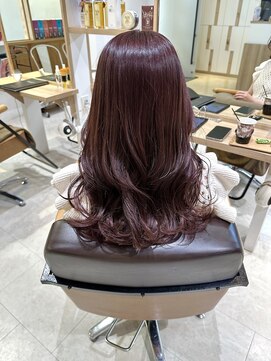 ヘアーメイクブランニュー セントラル 西大寺店(hair make Brand new central) ピンクブラウンロングレイヤー
