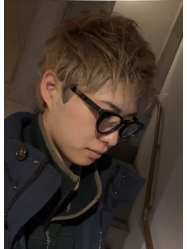 ヘアカロン 熊本本店(Hair CALON) メンズカットブリーチダブルカラースパイキーショート