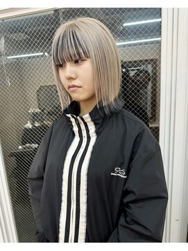 ラニヘアサロン(lani hair salon) ブロンドブラック/裾カラー/前髪インナー/フェイスフレーミング